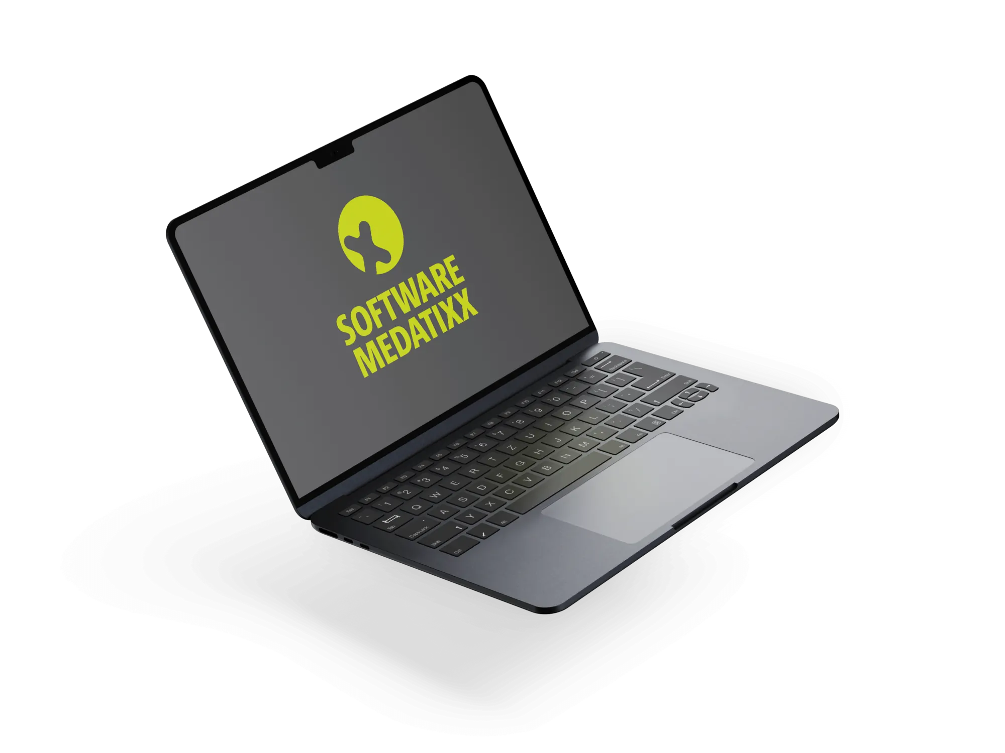 Bild von einem Laptop mit medatixx-Logo