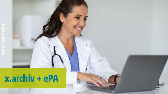 Vorschaubild zu Digitale Archivierung in der Arztpraxis: Wie x.archiv und ePA gemeinsam für mehr Effizienz sorgen